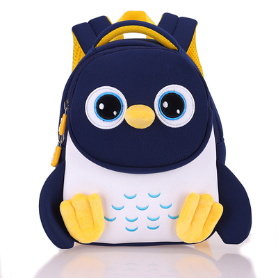 Balo trẻ em chống thấm nước Penguin 3D Baby Toddler Children School Bag Mẫu giáo
