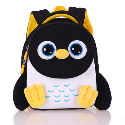 Balo trẻ em chống thấm nước Penguin 3D Baby Toddler Children School Bag Mẫu giáo