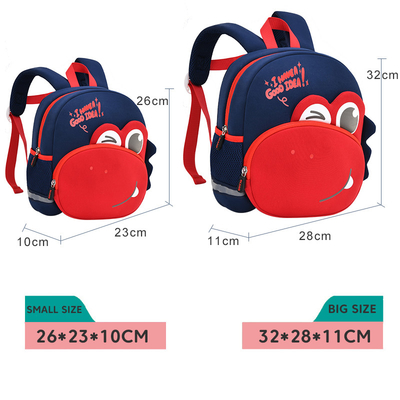 ODM Dinosaur Kids Backpack 3D Cartoon Toddler Kindergarten Mochila For Boys Girls 2-5 Years