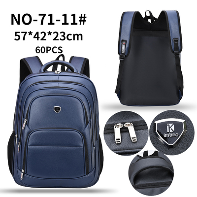Pu Leather Retro Business Casual Ba lô Nam Túi đựng máy tính xách tay kinh doanh của nam giới đa chức năng