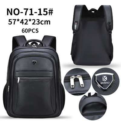 Pu Leather Retro Business Casual Ba lô Nam Túi đựng máy tính xách tay kinh doanh của nam giới đa chức năng