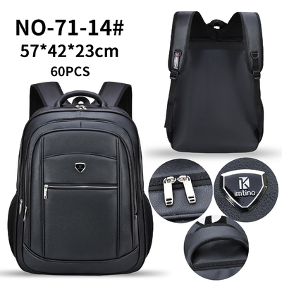 Pu Leather Retro Business Casual Ba lô Nam Túi đựng máy tính xách tay kinh doanh của nam giới đa chức năng