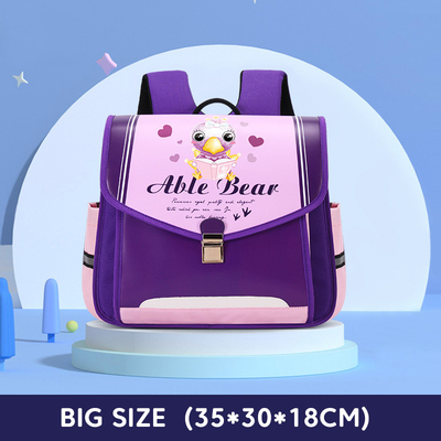 Ba lô đi học bằng da chống nước 2,5Lbs Màu tím