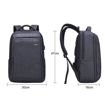 Máy tính xách tay Nam học sinh Ba lô 15,6 inch USB Chống trộm Daypacks