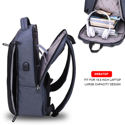 Máy tính xách tay Nam học sinh Ba lô 15,6 inch USB Chống trộm Daypacks