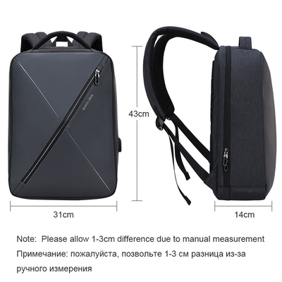 ODM USB Máy tính xách tay Ba lô chống trộm 15,6 inch cho Nam giới Du lịch Giải trí Đi học Balo