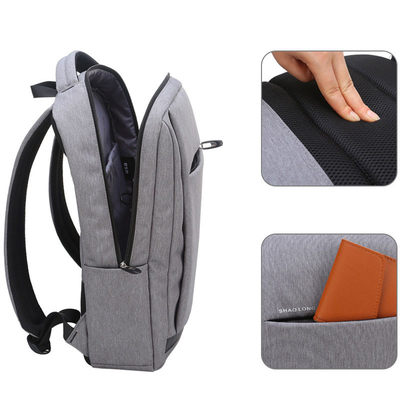 15.6 Máy tính xách tay Balo USB chống thấm nước Túi Oxford thông thường không thấm nước