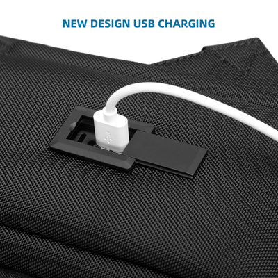 Balo máy tính xách tay doanh nhân FCS Sạc USB cho Nam giới Đi du lịch Doanh nhân Ba lô thông thường