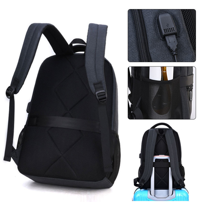 Ba lô sạc USB bên ngoài Nam Máy tính xách tay Túi nylon chống thấm nước