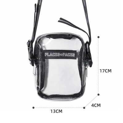 Địa điểm Khuôn mặt Thời trang Fanny Gói ODM Túi bên PVC rõ ràng