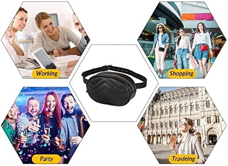 Túi đeo thắt lưng chống thấm nước Crossbody Fashion Fanny Pack