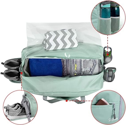 Trọng lượng nhẹ Phòng tập thể dục Du lịch Thể thao Túi Duffel Thường Nylon