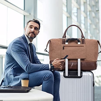 Túi vải không thấm nước cuối tuần qua đêm Totes Rolling Duffel Bag