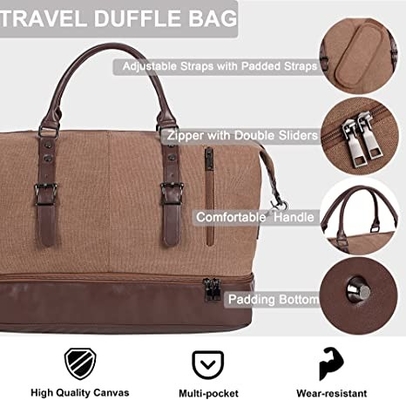 Túi vải không thấm nước cuối tuần qua đêm Totes Rolling Duffel Bag