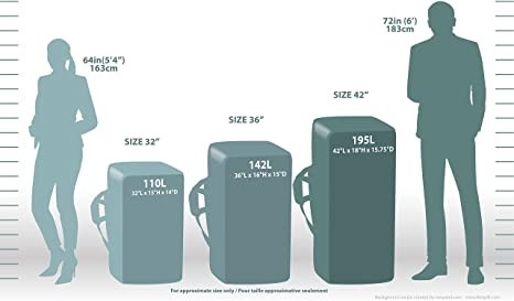 Túi duffel nhiều túi 36 inch Chất liệu Polyester Oxford hạng nặng