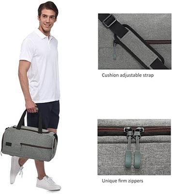 Túi vải thô thể thao Weekender chống nước có ngăn đựng giày