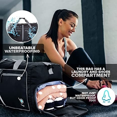 Túi duffle thể thao có thể gập lại 60l Balo Duffel dành cho nữ, nam nhẹ không thấm nước