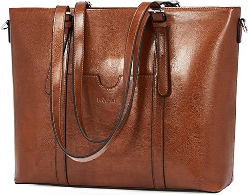 Túi da Messenger dành cho phụ nữ cổ điển Túi đựng máy tính xách tay 15,6 inch