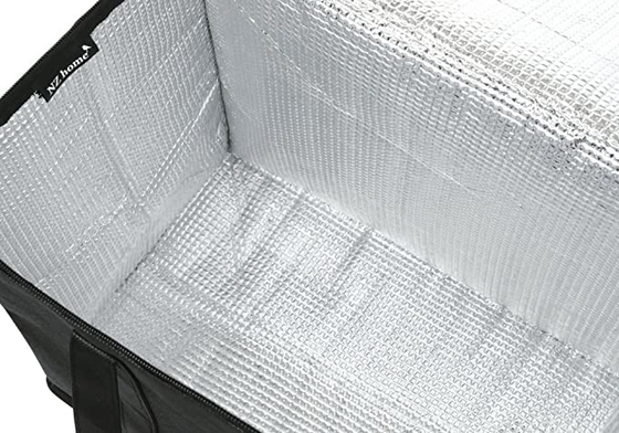 Túi mua sắm cách nhiệt có thể gập lại Cửa hàng tạp hóa Có dây kéo chắc chắn Có thể giặt được Túi cuộn