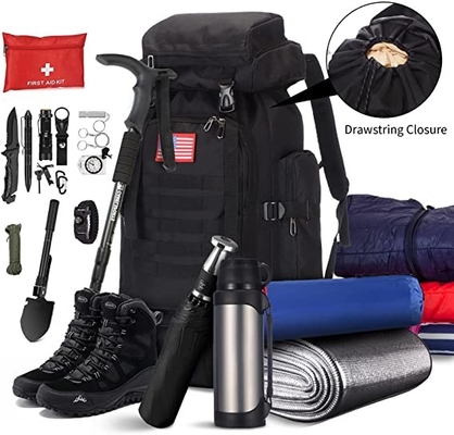 70l Cắm trại Đi bộ đường dài Ba lô Molle Rucksack Du lịch chống nước Daypack
