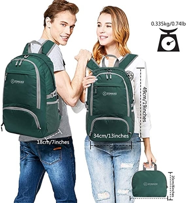 Ba lô đi bộ đường dài có thể đóng gói 30l Chống nước Trọng lượng nhẹ Có thể gập lại