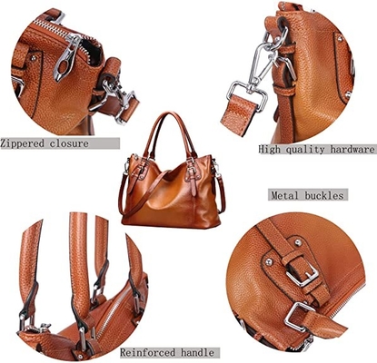 ODM Nữ da thật Ví Crossbody Satchel Top Handle Tote Bag