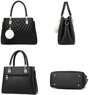 Thời trang da Pu Womens Luxury Handbag Top Handle Satchel