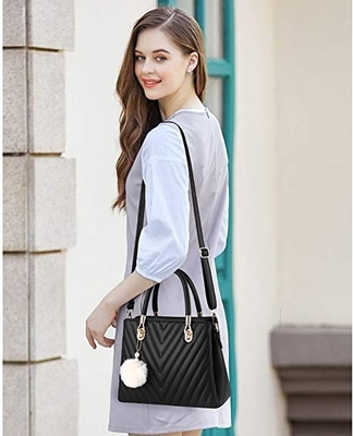 Thời trang da Pu Womens Luxury Handbag Top Handle Satchel